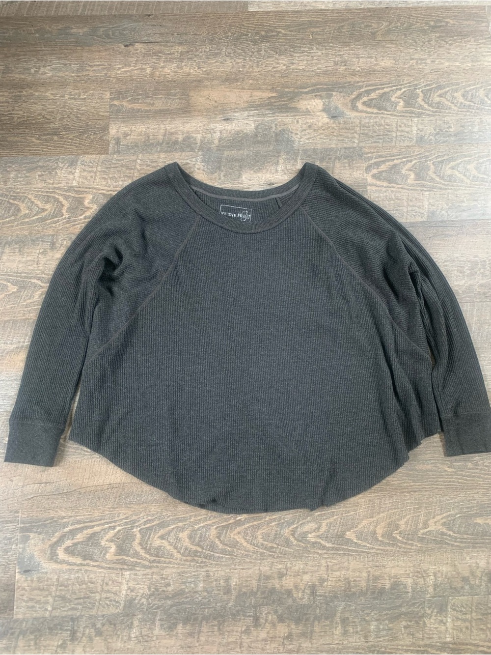 We the Free Free People Streetwear Waffle Knit Thermal Long-sleeve Women’s Shirt